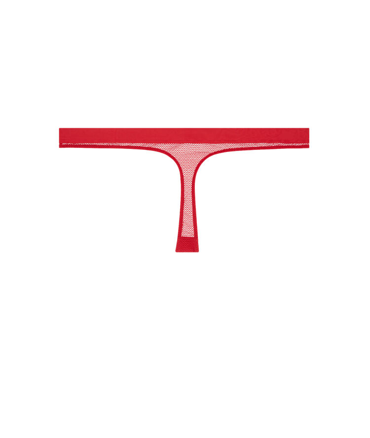 Braguita tanga de tul appeliz rouge.