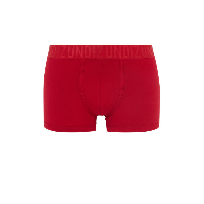 Bóxer de algodón con mensaje ptitculiz rojo.