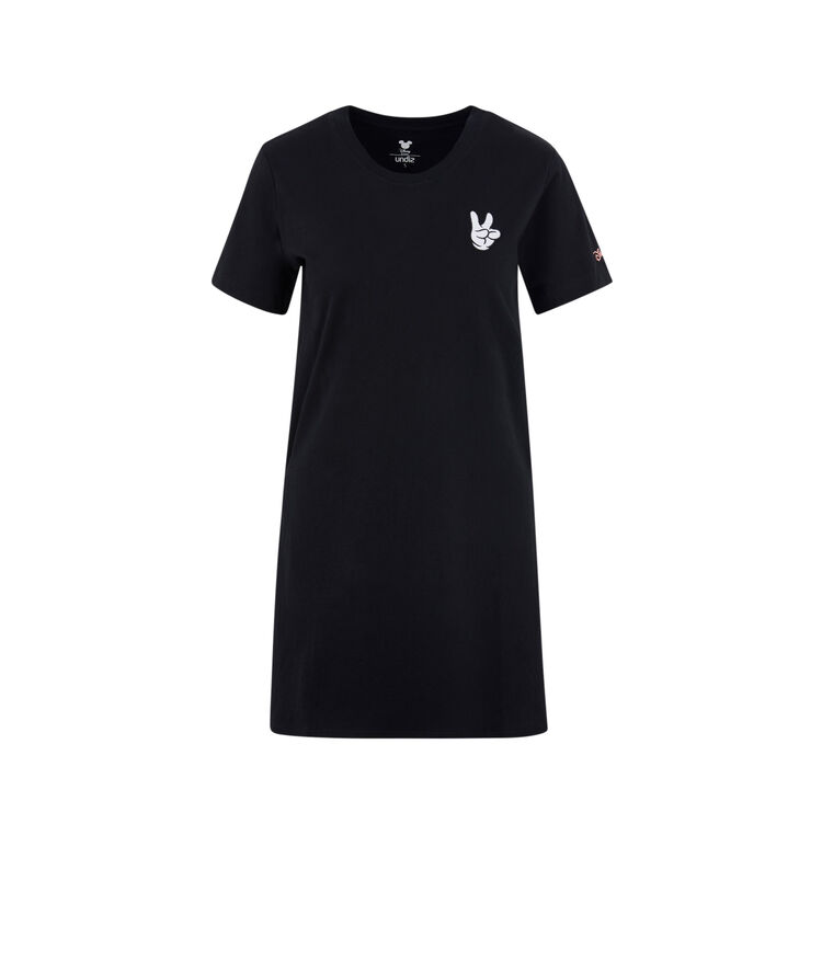 Top de manga corta con estampado mickey blackmickiz negro.