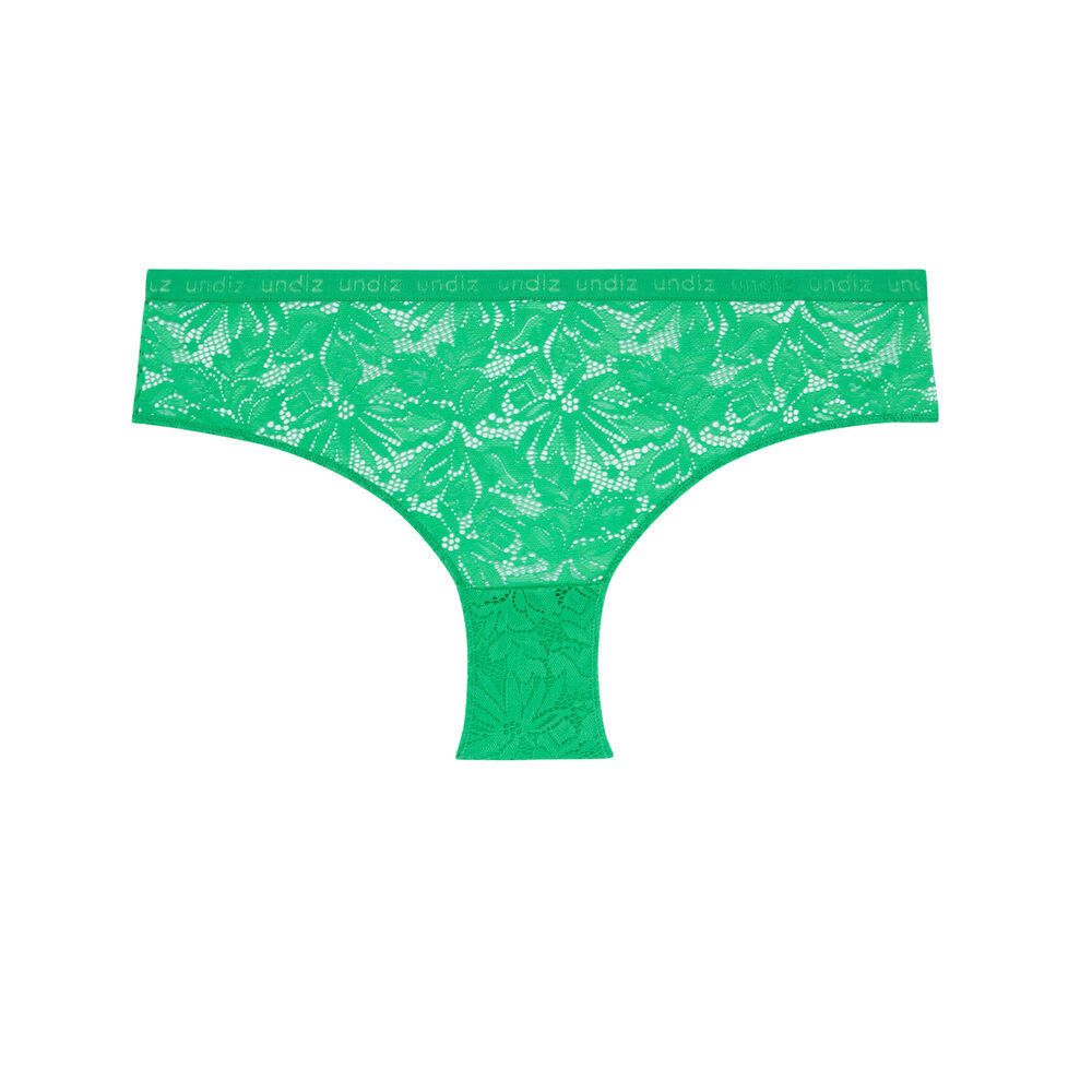 Braguita culotte con encaje - verde claro verde.