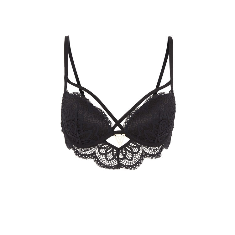 Sujetador corpiño push-up negro precieusiz negro.