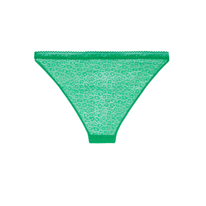 braguita de encaje con motivos - verde braguita de encaje con motivos - verde;