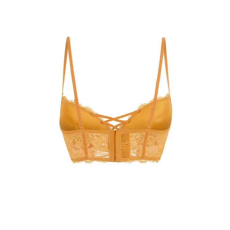 Sujetador bustier con push-up ocre flirtiz Sujetador bustier con push-up ocre flirtiz;