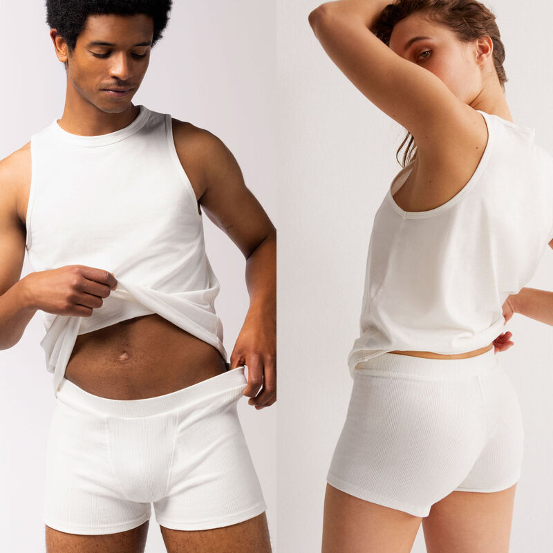 Short unisex de punto liso - beige Short unisex de punto liso - beige;