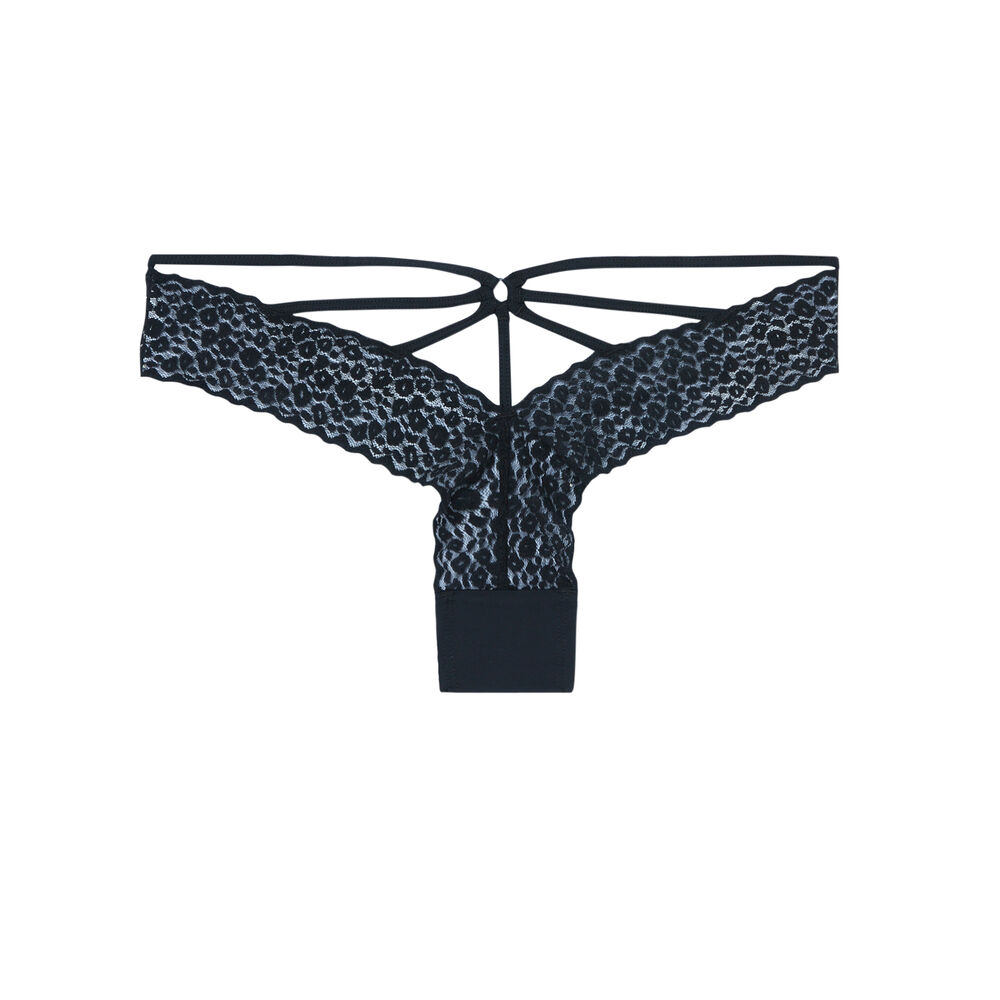 Braguita con estampado perfect girlfirend - negra negro.