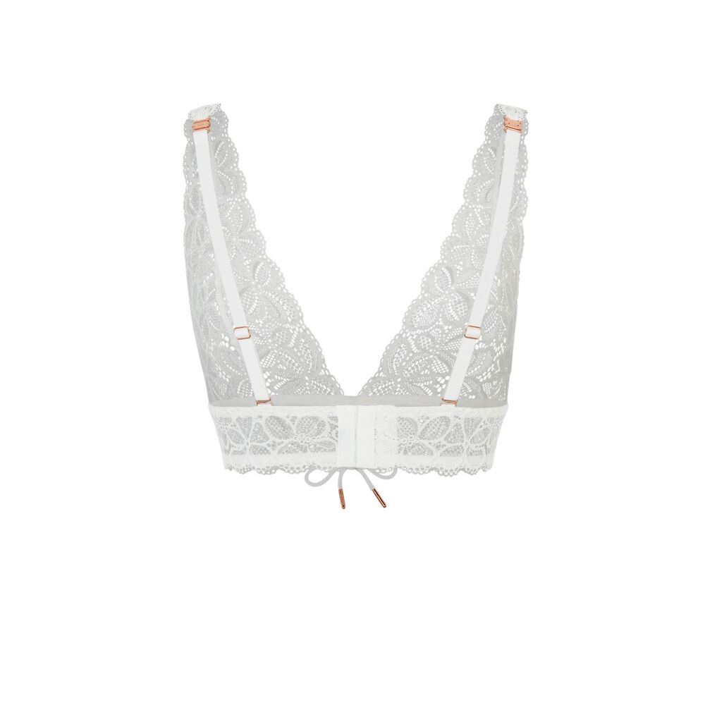 Sujetador triángulo sin aros - blanco blanco.